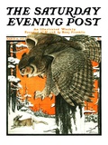 "Owl and Rabbit " Saturday Evening Post Cover  March 14  1925
