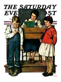 "Spelling Bee " Saturday Evening Post Cover  September 10  1927