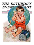 "Sea in the Shell " Saturday Evening Post Cover  August 6  1927