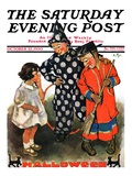"Trick-Or-Treat " Saturday Evening Post Cover  October 25  1930