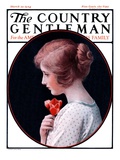 "Woman and a Rose " Country Gentleman Cover  March 22  1924