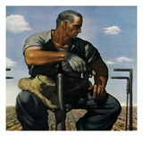 "Farmer on Tractor "May 1  1944