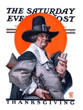 "Pilgrim " Saturday Evening Post Cover  November 29  1924