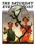 "Pet Shop Monkey " Saturday Evening Post Cover  April 9  1927
