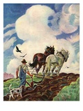 "Horse-Drawn Plow "March 1  1939