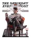"His Majesty the Janitor " Saturday Evening Post Cover  January 13  1923