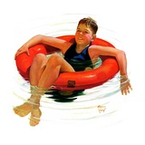 "Boy in Inner Tube "August 1  1936