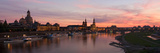 Panorama of the City of Dresden at Sundown