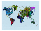 World Watercolor Map 3