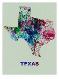 Texas Color Splatter Map
