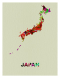 Japan Color Splatter Map
