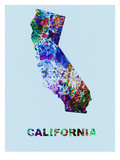 California Color Splatter Map