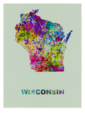 Wisconsin Color Splatter Map
