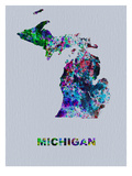 Michigan Color Splatter Map