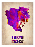 Tokyo Watercolor Map 2