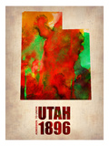 Utah Watercolor Map