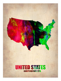 Usa Watercolor Map 2