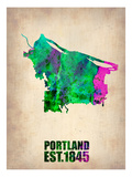 Portland Watercolor Map