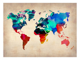 World Watercolor Map 1