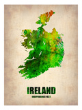 Ireland Watercolor Map