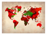 World Watercolor Map 4