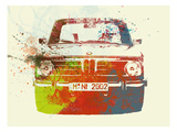 Bmw 2002 Front Watercolor 2