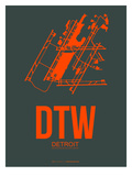 Dtw Detroit Poster 3