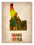 Idaho Watercolor Map