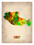 Tibet Watercolor Map