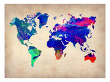 World Watercolor Map 2