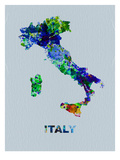 Italy Color Splatter Map