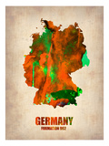 Germany Watercolor Map