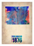 Colorado Watercolor Map