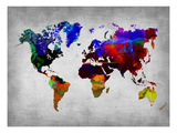 World Watercolor Map 12