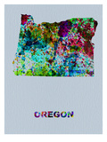 Oregon Color Splatter Map