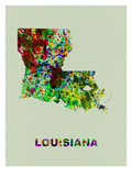 Louisiana Color Splatter Map