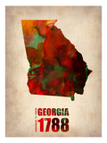 Georgia Watercolor Map