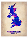 United Kingdom Watercolor Map