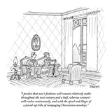 "I predict that men's fashions will remain relatively stable throughout th…" - New Yorker Cartoon
