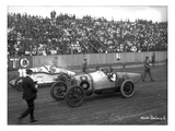 Earl Cooper and Eddie Hearne Driving Racing Cars  Tacoma Speedway (July 4  1918)