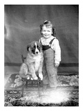 Boy and Dog  ca 1918