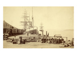 Northern Pacific Wharf  Tacoma  Washington  ca 1890
