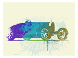 Bugatti Type 35 R Watercolor