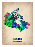 Canada Watercolor Map