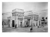 Drawing of Proposed Egyptian Style Facade  Alaska-Yukon-Pacific Exposition  Seattle  1908