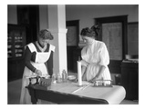 Two Girls in Chemistry Lab  Lincoln High School  Seattle  1909