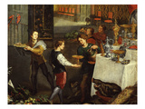 Servants  from Allegory of Sense of Hearing Touch and Taste (Detail)