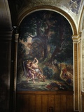 Jacob Fighting the Angel (Le Combat De Jacob Et L'Ange)  Fresco  1855-61