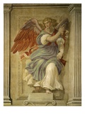 Angel Gabriel of the Annunciation  Fresco  Library