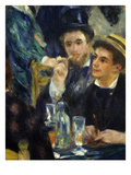 Two Men  from Bal Du Moulin De La Galette  Dance at Moulin De La Galette  Paris  1876  Detail